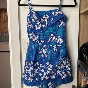 ALFRED SHAHEEN 1950s vintage Playsuit romper swimsuit